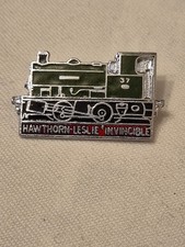 Vintage Train Enamel Pin Badge (Broken Pin)  'HAWTHORN LESLIE INVINCIBLE