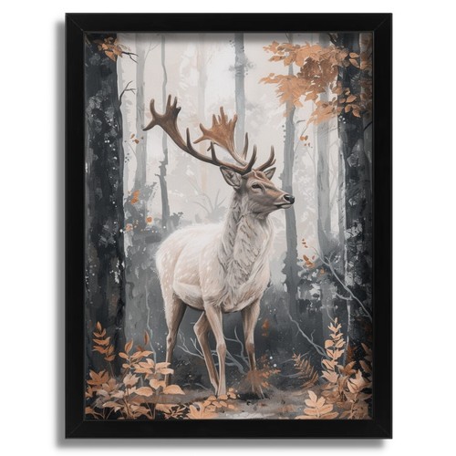 Majestic stag misty forest - majestic,