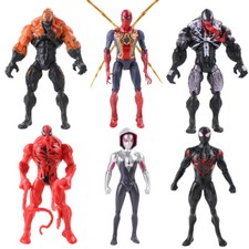 6Pcs Marvel Spider Man Black