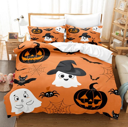 Halloween pumpkin bedding - 3d,