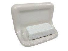 Vintage White Ceramic Soap