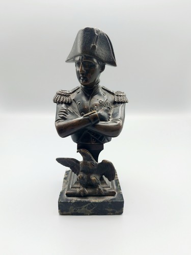 Antique bronze bust napoleon - bust,