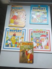 RUPERT BEAR BOOKS X 5 * VARIOUS * GOOD OVERALL CONDITION *
