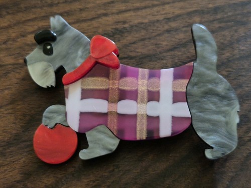 Modern acrylic handmade brooch - modern,