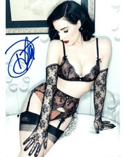 Dita Von Teese autographed