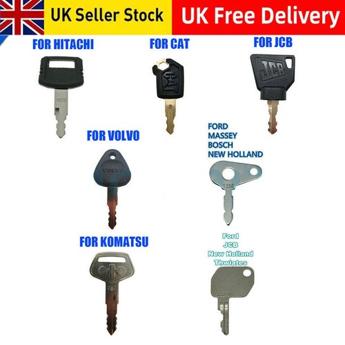 Pcs key set fit - jcb, komatsu