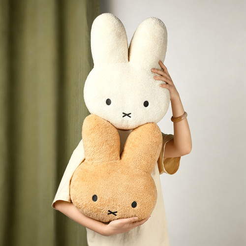 Miffy rabbit face plush - miffy,