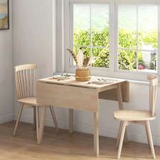 Wooden drop leaf dining table - wooden,