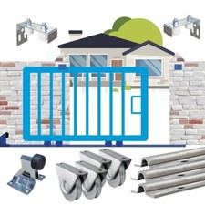 700KG Load SLIDING GATE KIT Heavy Duty with 9-metres Track set NEXT DAY DELIVERY