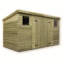 WOODEN GARDEN SHED 10X5 12X5