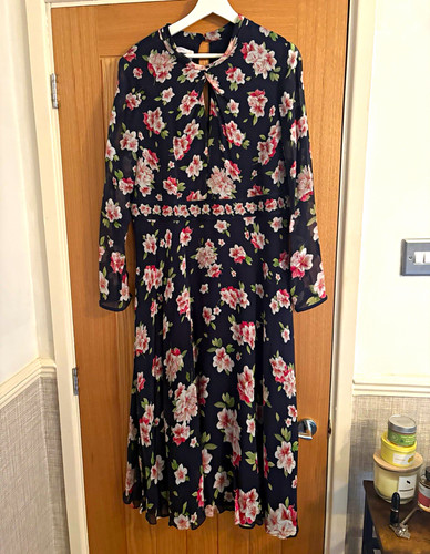 Hobbs navy helena floral - hobbs, 100%