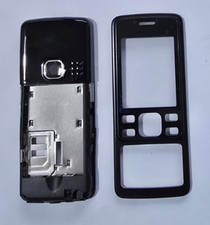 New for Nokia 6300 Front Fascia Back Cover Rear Housing Black