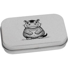 'Happy Baby Hippo' Metal Hinged Tin / Storage Box (TT051654)