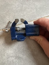 1" 25mm Mini Baby Vice Cast Iron Fixed Base Craft Hobby Model Making Woodworking