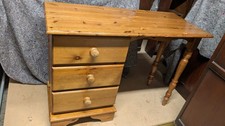Solid pine desk 3 drawers with