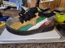 Vintage Travel Fox Shoes Mens Size 9 Suede Leather Sneakers 90s