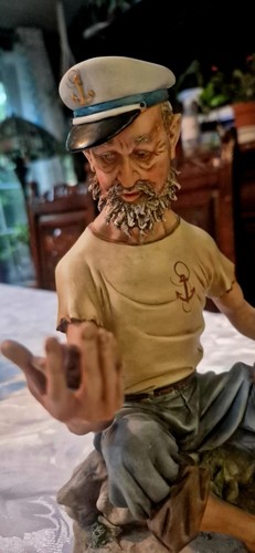 Rare capodimonte fisherman - rare,