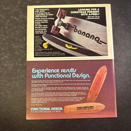 1977 banana skateboard ad - 1977,