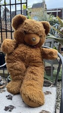 Large brown teddy bear plush - large,