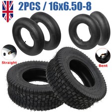 2x 16x6.50-8 Lawn Mower Tires 16x6.5x8 4Ply Garden Turf Mower Tractor Tyres TR13