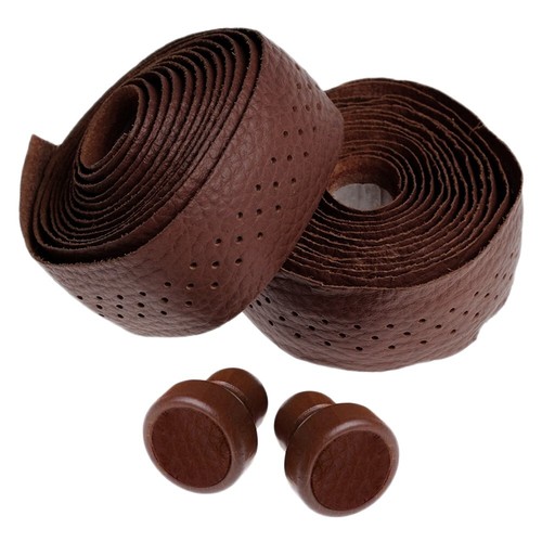 Dark brown real leather - dark,