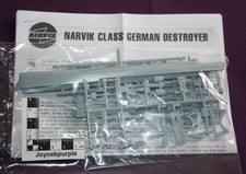 Airfix Narvik Class German Destroyer 1:600 scale model ship kit 02205.