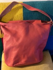 Large Orange leather handbag
