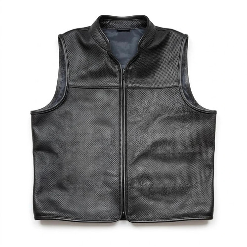 Men black perforated - men's,