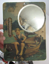 VINTAGE THERMOMETER & MIRROR