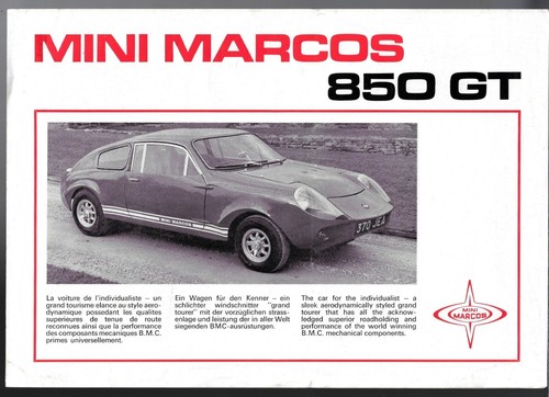 Mini marcos 850 late 1960s - gt,
