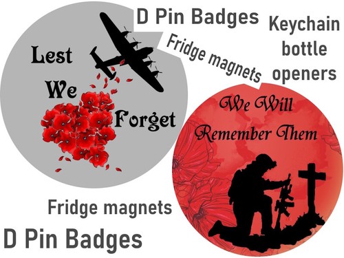 Poppy badge remembrance - badge, day