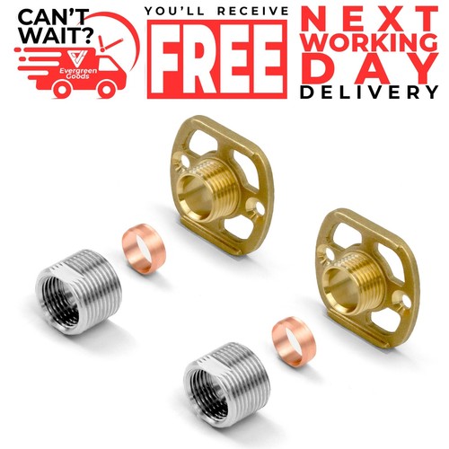Brass shower fixing kit - brass,