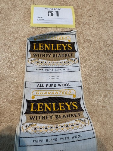 Rare witney blankets lenleys - rare,