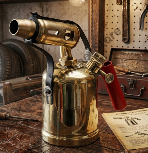 Vintage style brass blow - style,