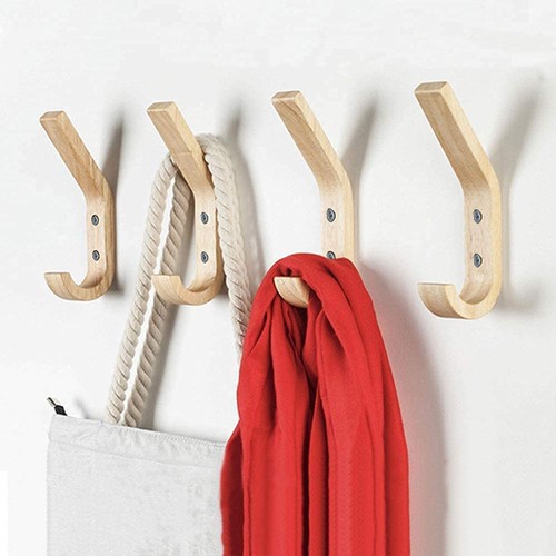 Wooden coat hooks - wooden,