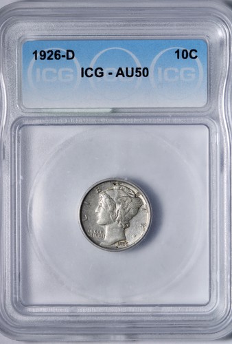 1926 mercury dime icg - 1926-d,