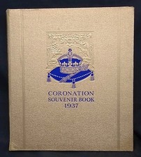 Coronation Souvenir Book 1937 Gold Hardback Book
