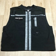 Avalanche Ski Le Gap Black Waistcoat Jacket Size Large Hydroflex Made In Canada