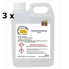 3 x 1kg Calcium Hydroxide