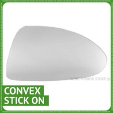 Right Driver Side wing door mirror glass For Vauxhall Corsa D 2006-14 Stick On