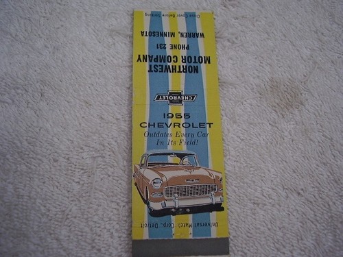 1955 chevrolet matchbook - 1955,