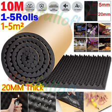10M Acoustic Foam Mat Wall Panels Studio Egg Crate Sound Proofing Roll 2CM Thick