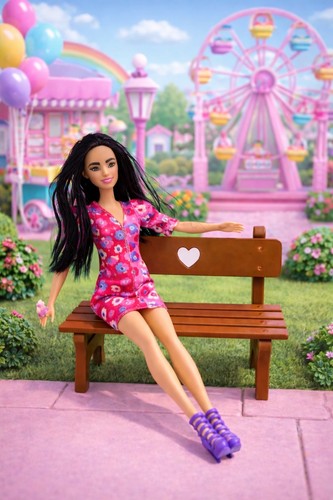 Printed lovely barbie doll - lovely,