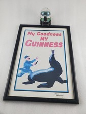 My Goodness My Guinness Framed Print Vintage Dated 1981 + Snow Globe