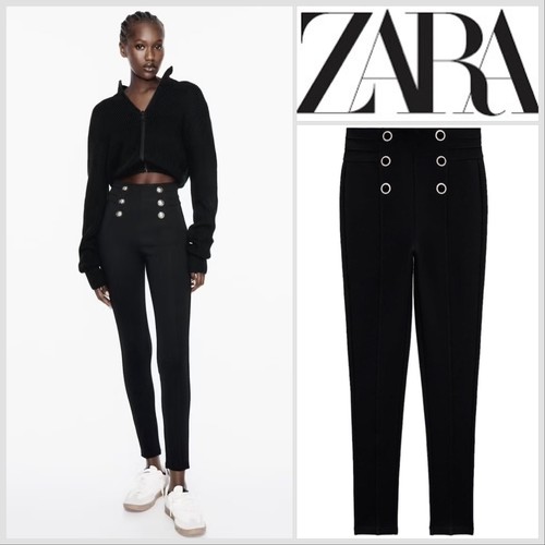 Zara black rise ponte - zara,