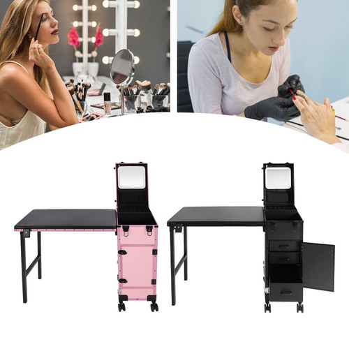 Led light rolling makeup train - light,