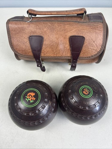 Vintage henselite lawn bowls - vintage,