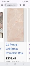 Ca PIETRA California Rose 1.2m x 3 Large Tiles Collection Only