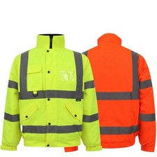 Hi Vis Viz Bomber Jacket High