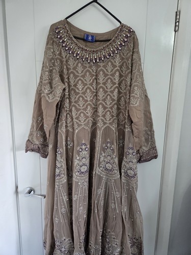 Womens pakistani chiffon dress - pakistani,